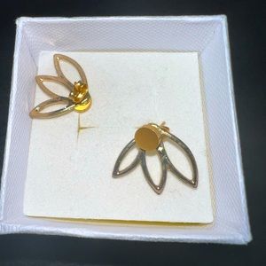 Lotus stud earrings